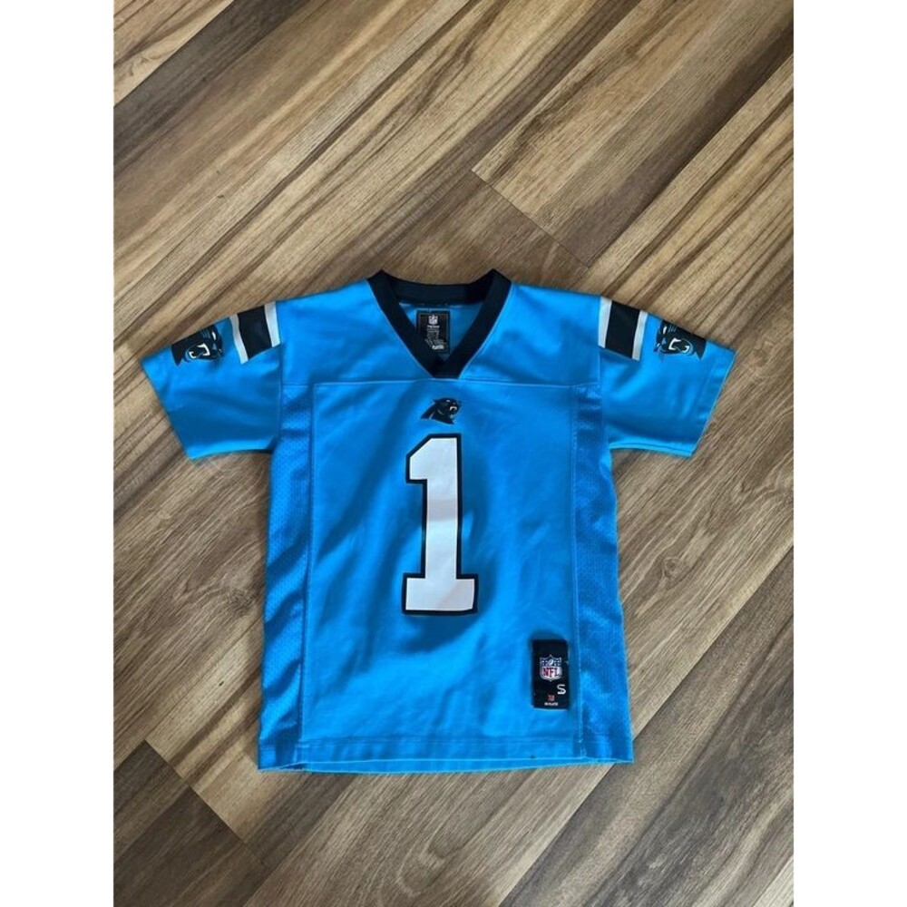 Boys size 8 Cam Newton NFL jersey